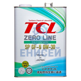 Масло моторное TCL Zero Line Fully Synth, Fuel Economy, SP, GF-6, 0W30, 4л